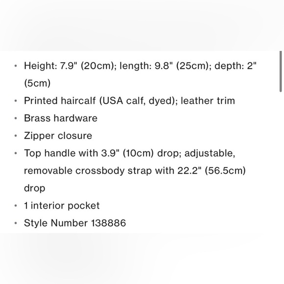 Tory Burch Mini Crescent Calf Hair - Picture 12 of 12